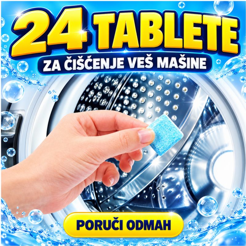 Tablete za ciscenje masine 1 + 1 GRATIS (24 KOM)